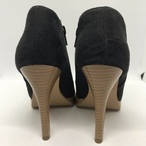 Shiek Black High Heels Platform Ankle Booties - Picture 5 of 7
